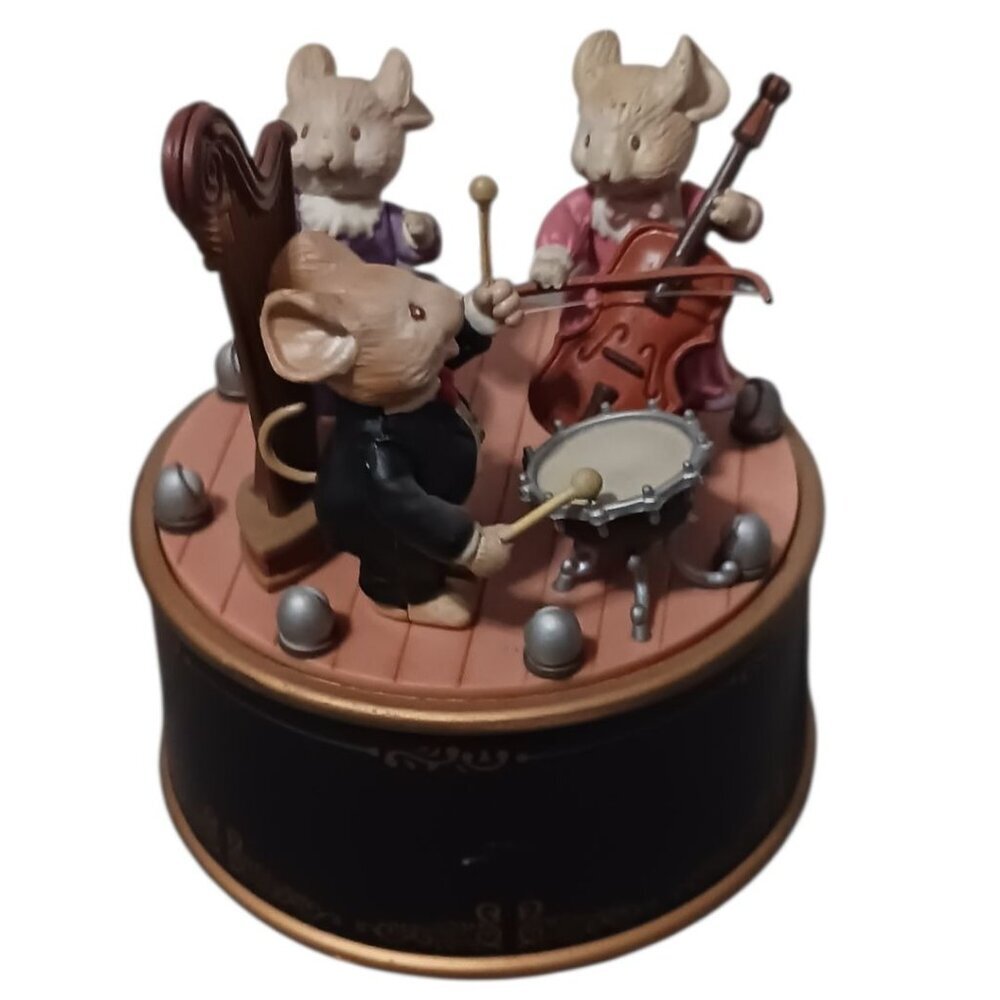 Enesco Vtg Mini  Mousecians Musical Band Collectible Rotating Display - Picture 5 of 7